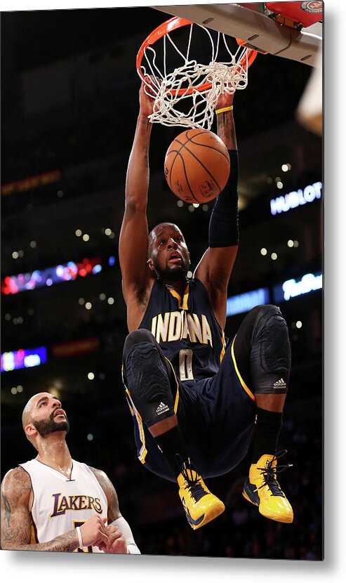 Nba Pro Basketball Metal Print featuring the photograph Carlos Boozer and C.j. Miles by Stephen Dunn