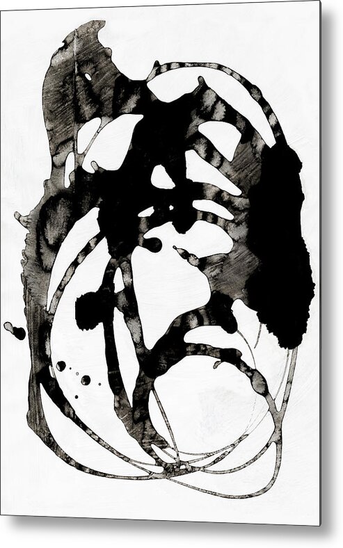 Shapes Metal Print featuring the painting 0006-Catching It_1 by Anke Classen