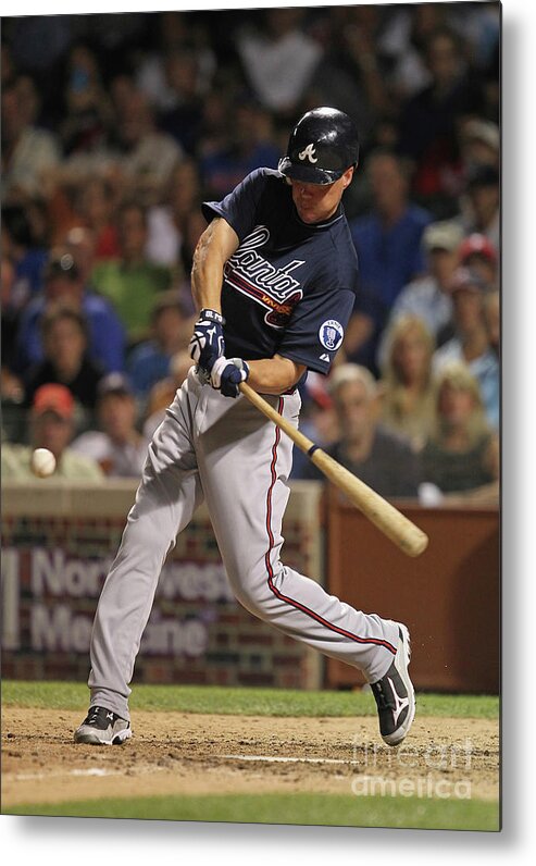 People Metal Print featuring the photograph Chipper Jones by Jonathan Daniel