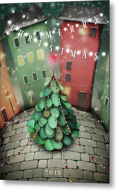 Christian Metal Print featuring the digital art Christmas Tree by Kathryn McBride