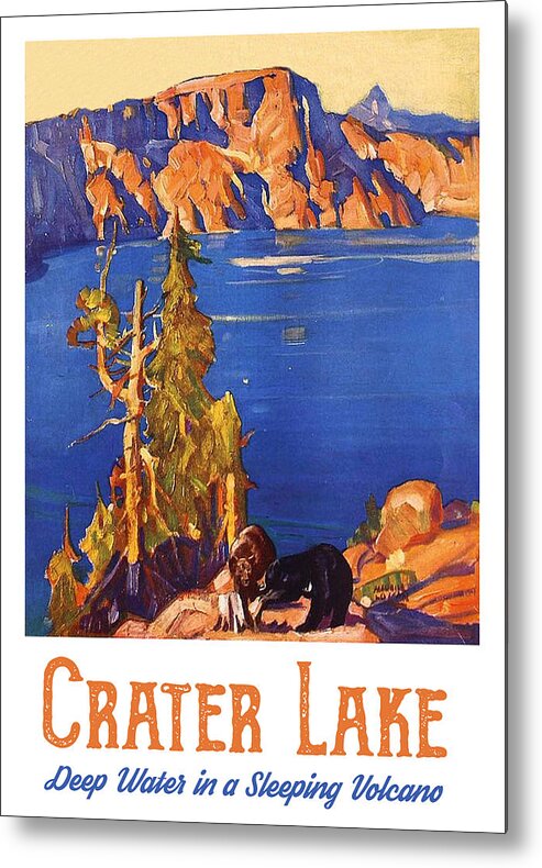 Crater Metal Print featuring the digital art Crater Lake by Long Shot