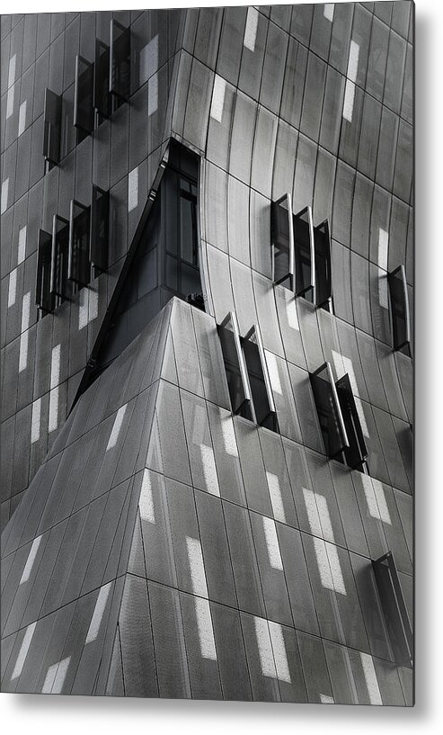 Windows Metal Print featuring the photograph Curved Windows by Sylvia Goldkranz