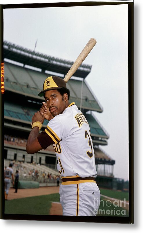 Sports Bat Metal Print featuring the photograph Dave Winfield by Louis Requena