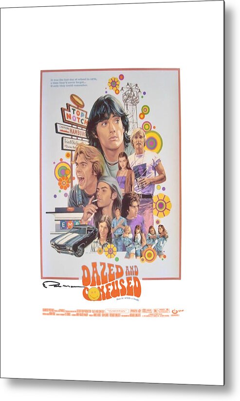 Movie Metal Print featuring the digital art Dazed and Confused by Riko Sanjay