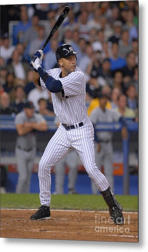 People Metal Print featuring the photograph Derek Jeter by Mark Cunningham