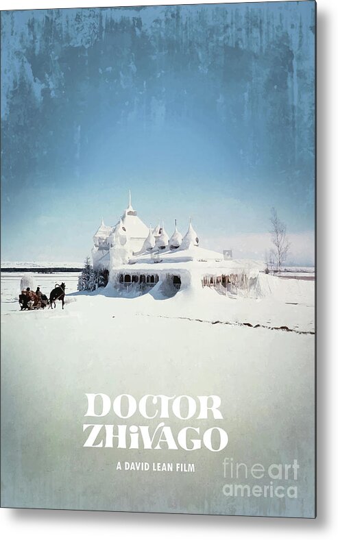 Movie Poster Metal Print featuring the digital art Doctor Zhivago by Bo Kev