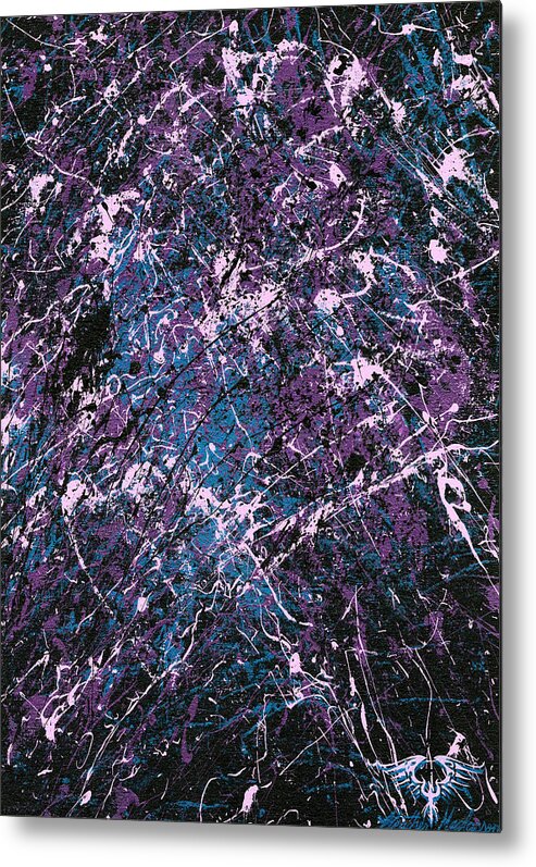 Abstract Metal Print featuring the painting Driven by Heather Meglasson Impact Artist