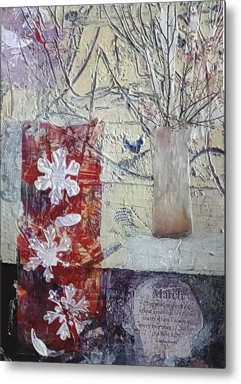 Spring Metal Print featuring the mixed media Early Spring by Suzanne Berthier