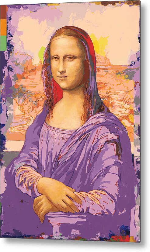 Mona Lisa Metal Print featuring the painting Fame #4 by David Palmer