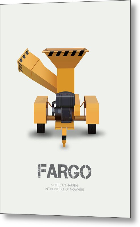 Movie Poster Metal Print featuring the digital art Fargo - Alternative Movie Poster by Movie Poster Boy