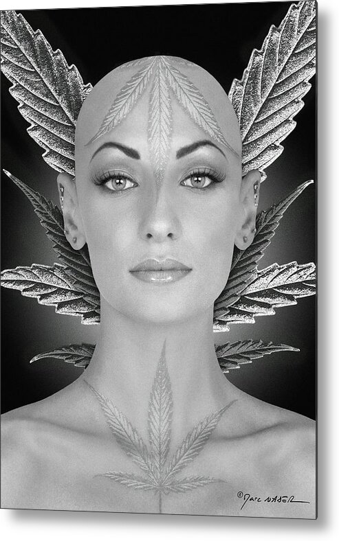 Photography Metal Print featuring the photograph Fleur, d'Automne by Marc Nader