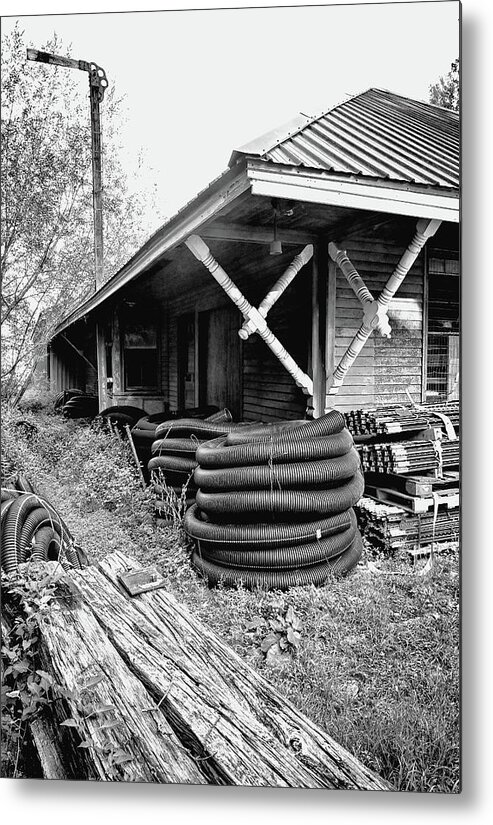 Train Metal Print featuring the photograph Forgotten Station by Steven Nelson