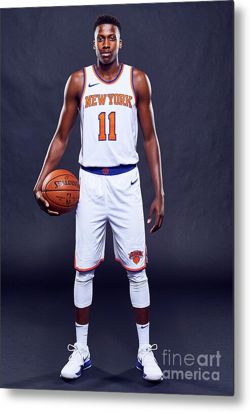 Media Day Metal Print featuring the photograph Frank Ntilikina by Jennifer Pottheiser