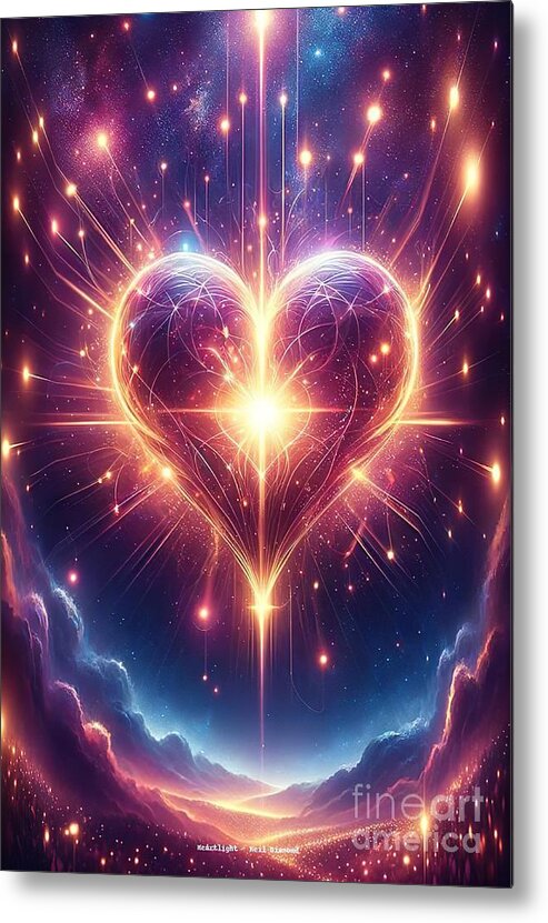 Heartlight Metal Print featuring the digital art ''Heartlight'' music poster by Movie World Posters