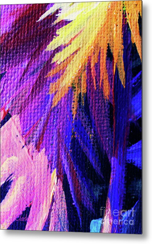 Jagged Metal Print featuring the painting Jagged by John Clark