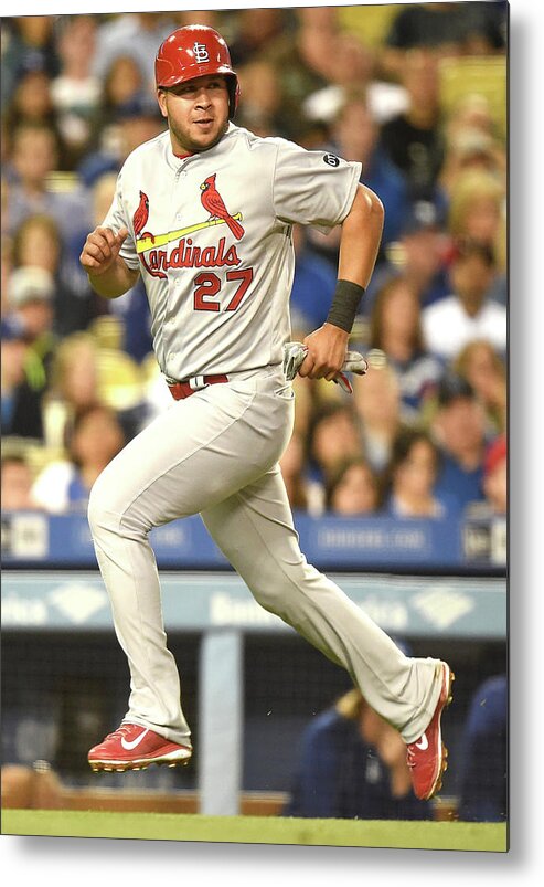 St. Louis Cardinals Metal Print featuring the photograph Jhonny Peralta and Jason Heyward by Harry How