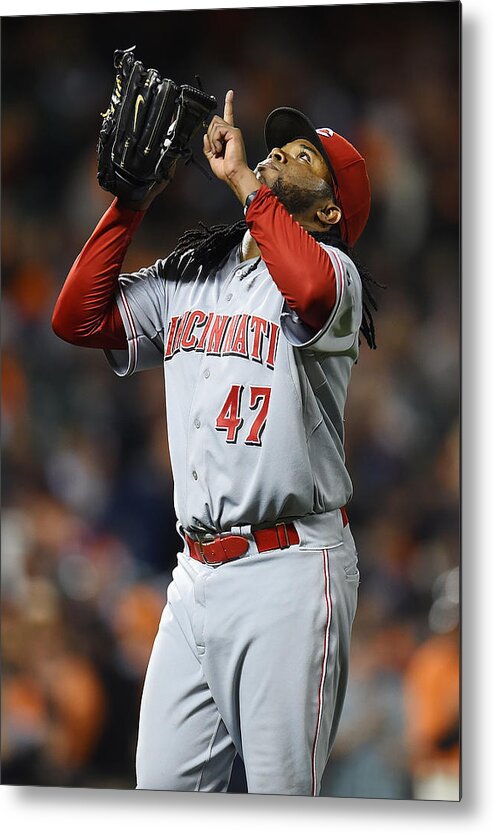 San Francisco Metal Print featuring the photograph Johnny Cueto by Thearon W. Henderson
