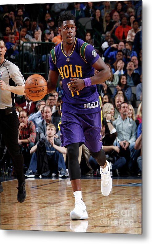 Jrue Holiday Metal Print featuring the photograph Jrue Holiday by Glenn James