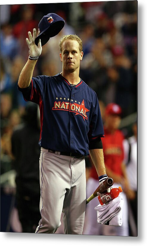 Crowd Metal Print featuring the photograph Justin Morneau by Elsa