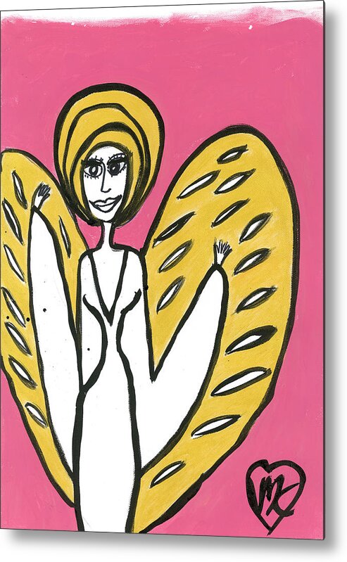 Angel Metal Print featuring the painting Kailatrea Angel by Victoria Mary Clarke