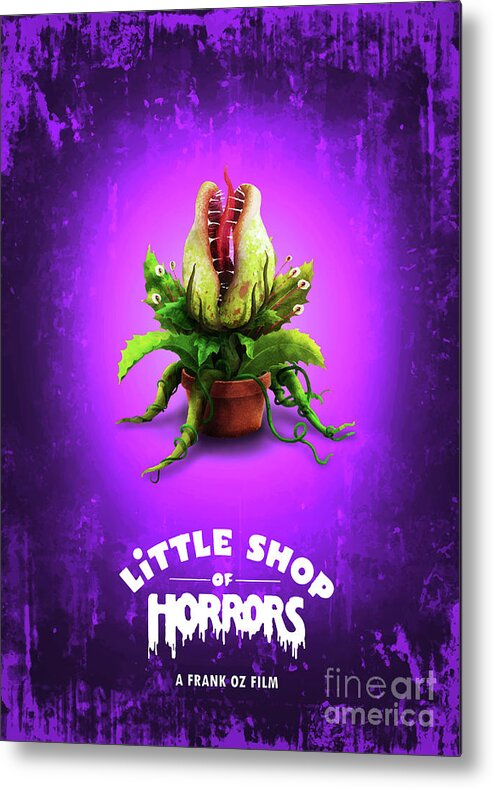 Movie Poster Metal Print featuring the digital art Little Shop Of Horrors by Bo Kev