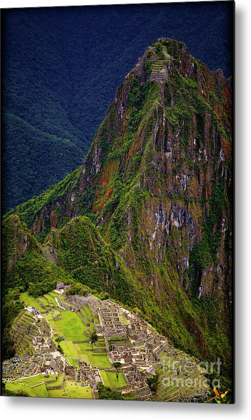 Machu Picchu Metal Print featuring the photograph Machu Picchu and Huayna Picchu by David Little-Smith