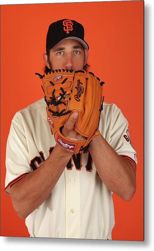 Media Day Metal Print featuring the photograph Madison Bumgarner by Christian Petersen