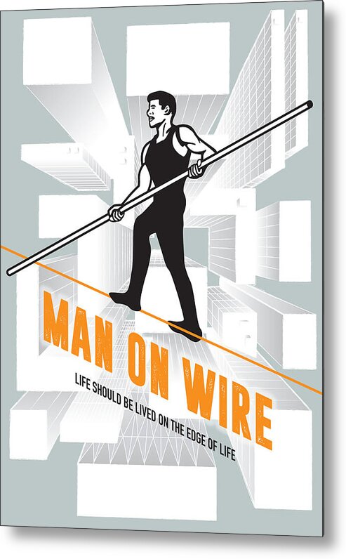 Man on Wire - Alternative Movie Poster Metal Print by Movie Poster