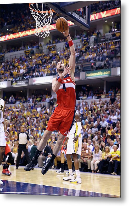 Playoffs Metal Print featuring the photograph Marcin Gortat by Andy Lyons