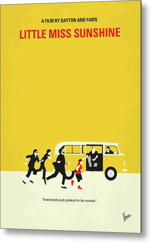 Little Miss Sunshine Metal Print featuring the digital art No103 My Little Miss Sunshine movie poster by Chungkong Art