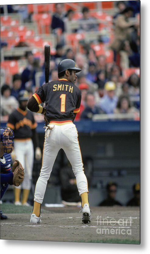 1980-1989 Metal Print featuring the photograph Ozzie Smith by Mlb Photos