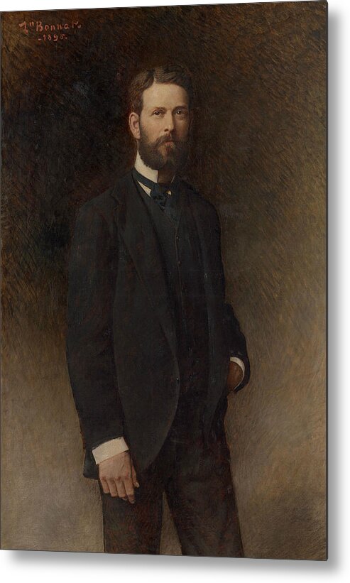 19th Century Painters Metal Print featuring the painting Portrait of Henry Field by Leon Bonnat