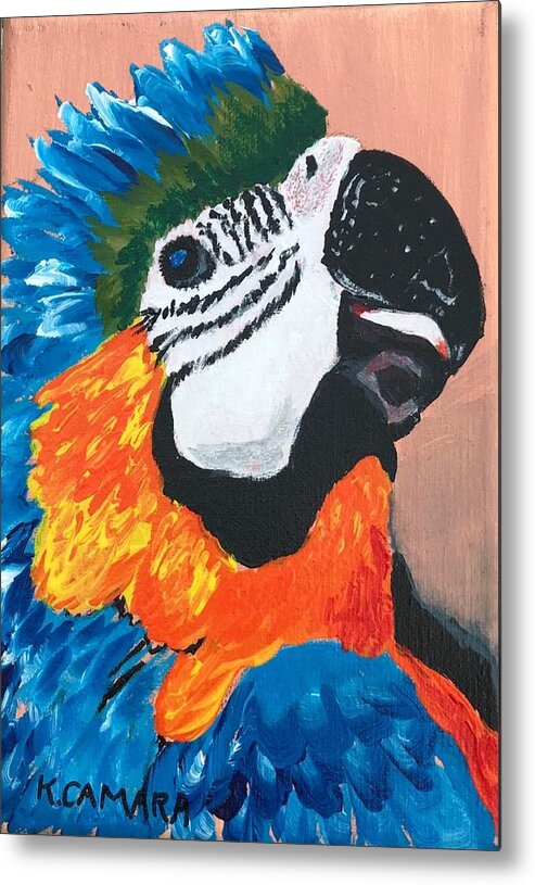Pets Metal Print featuring the painting Pretty Polly by Kathie Camara