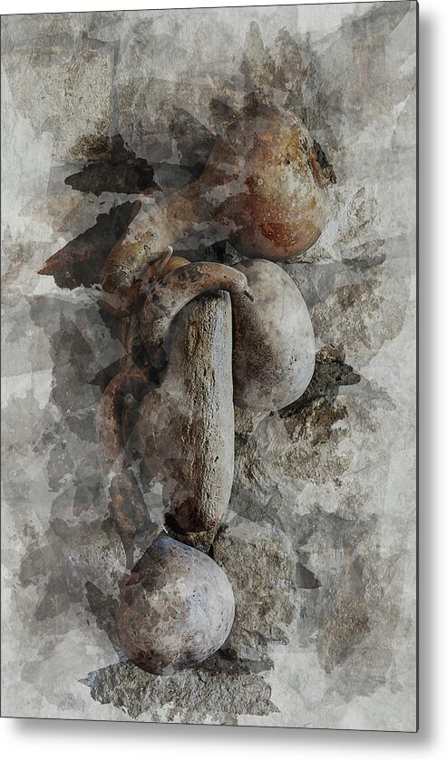 Pumpkins Metal Print featuring the photograph Pumpkins by Al Fio Bonina