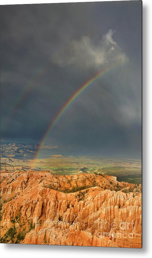 Dave Welling Metal Print featuring the photograph Rainbow-hoodoos Bryce Canyon National Park Utah by Dave Welling