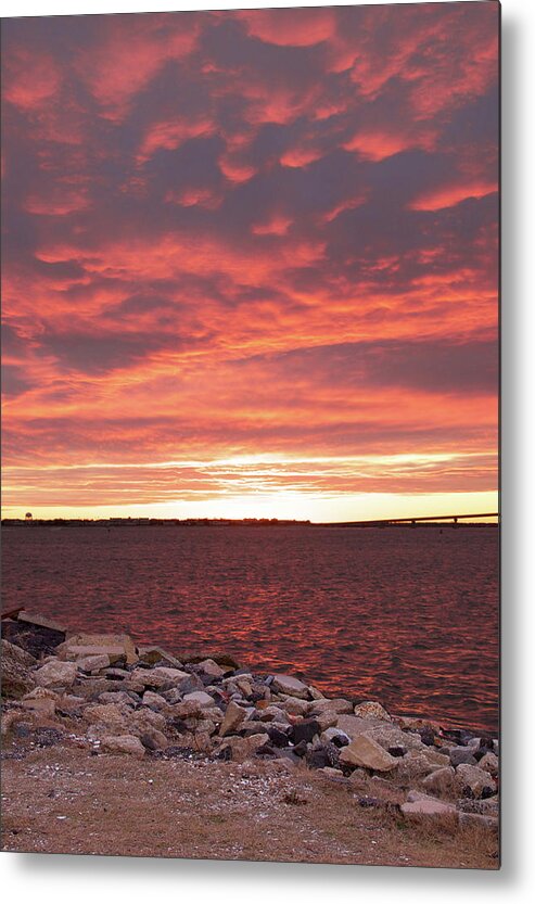 Red Metal Print featuring the photograph Red Waters by Seth Love