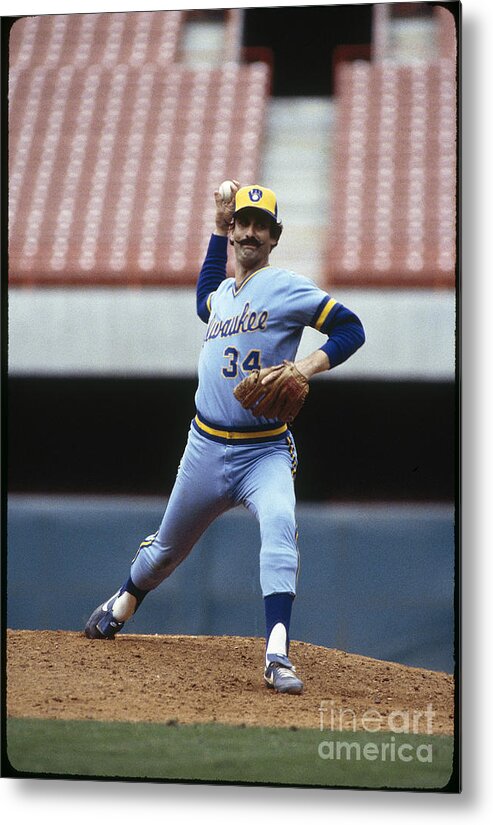 1980-1989 Metal Print featuring the photograph Rollie Fingers by Rich Pilling
