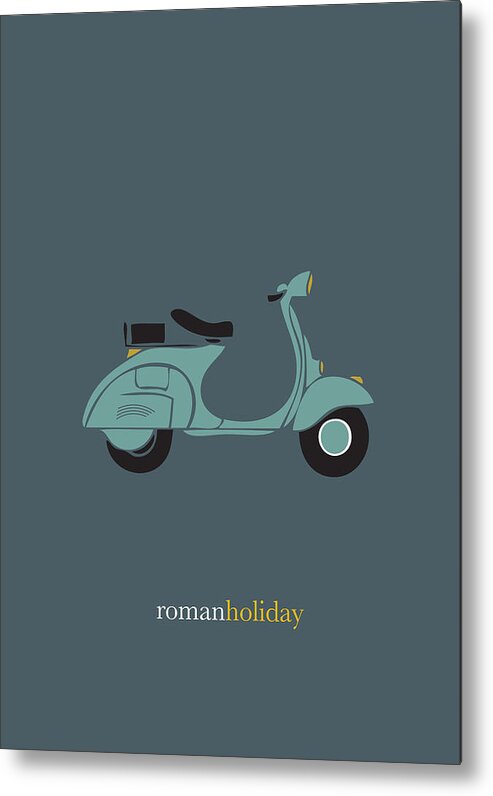 Movie Poster Metal Print featuring the digital art Roman Holiday - Alternative Movie Poster by Movie Poster Boy
