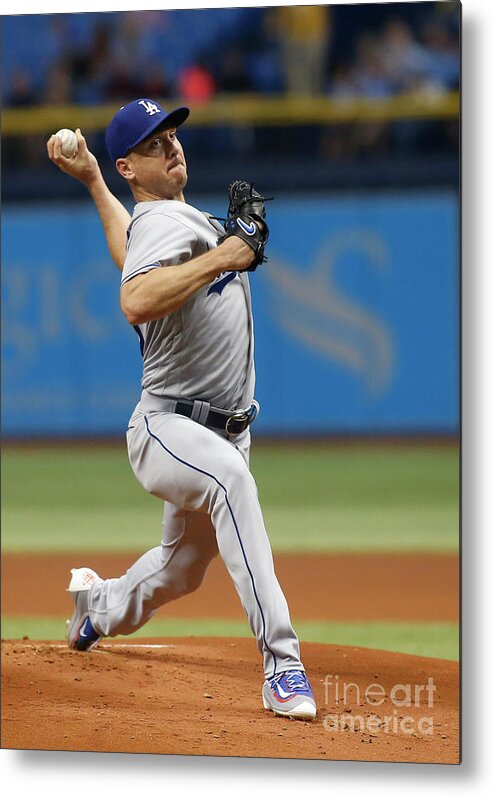 People Metal Print featuring the photograph Scott Kazmir by Brian Blanco