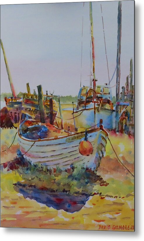 Summer Metal Print featuring the painting Skippool Creek-G.Berry #87 by David Gilmore