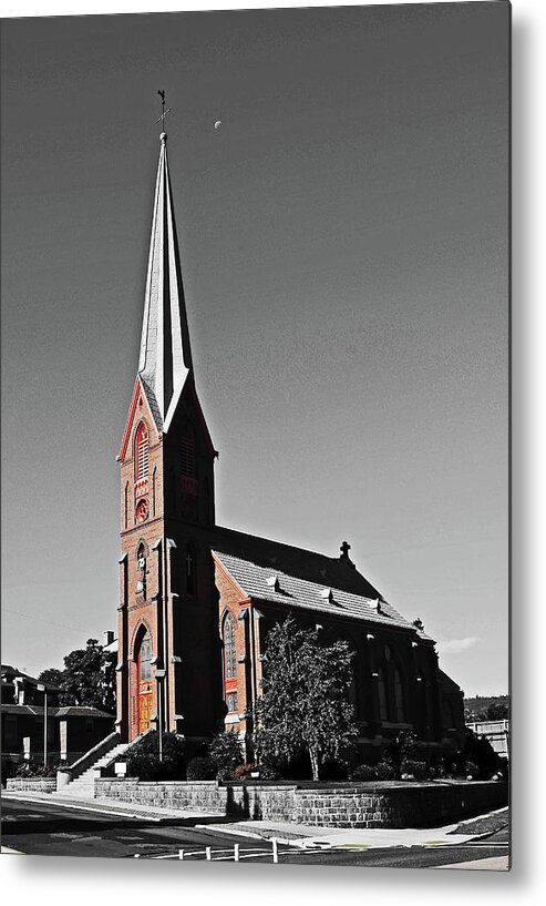  Metal Print featuring the digital art St. Peter's Landmark, The Dalles,OR by Fred Loring