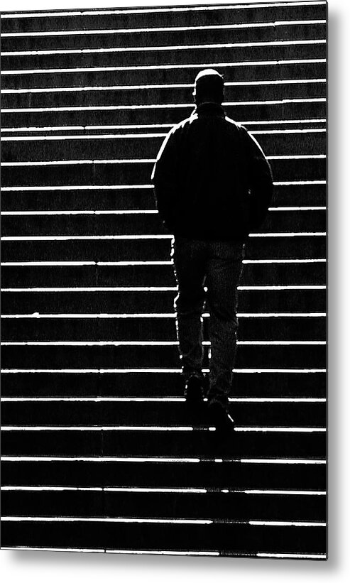 Stairs Metal Print featuring the photograph Study in Contrast by Jim Painter