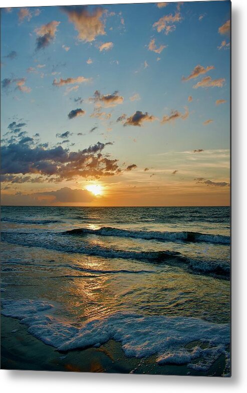 Hilton Head Island Metal Print featuring the photograph Sunrise Reflections On The Beach by Dennis Schmidt
