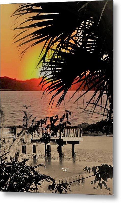 Sunset Metal Print featuring the photograph Sunset along the Intercoastal by John Anderson