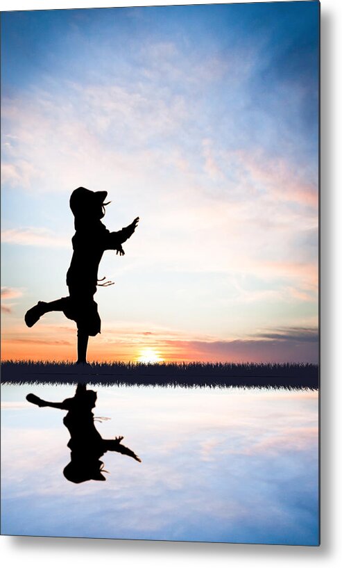 Sunset Metal Print featuring the photograph Sunset Dash by Maggie Terlecki