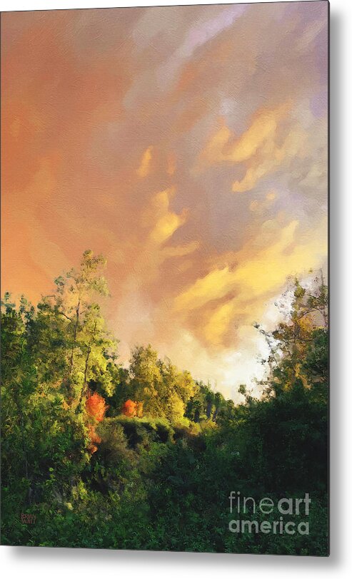 Courbet Metal Print featuring the photograph Sunset on the Oso Trail by Brian Watt