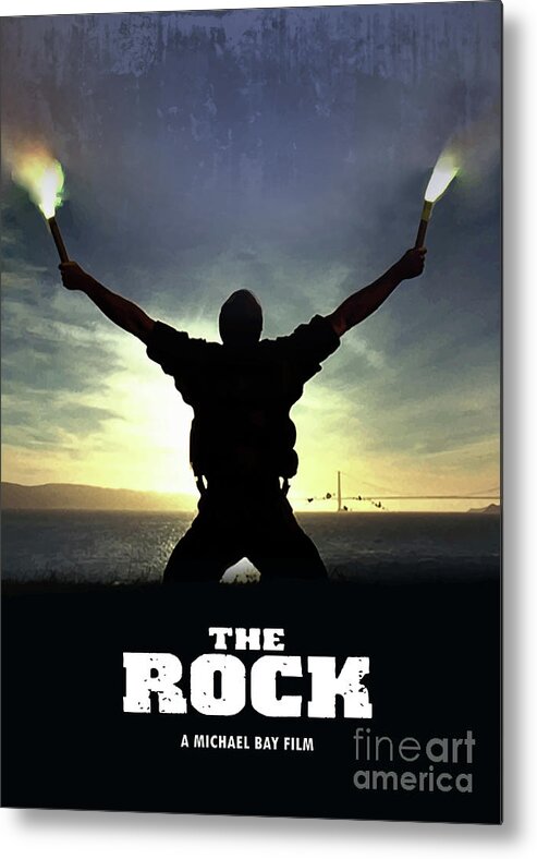 The Rock Metal Print featuring the digital art The Rock by Bo Kev