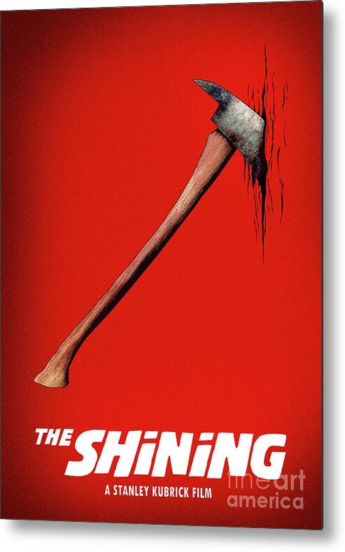 Movie Poster Metal Print featuring the digital art The Shining - The Axe by Bo Kev