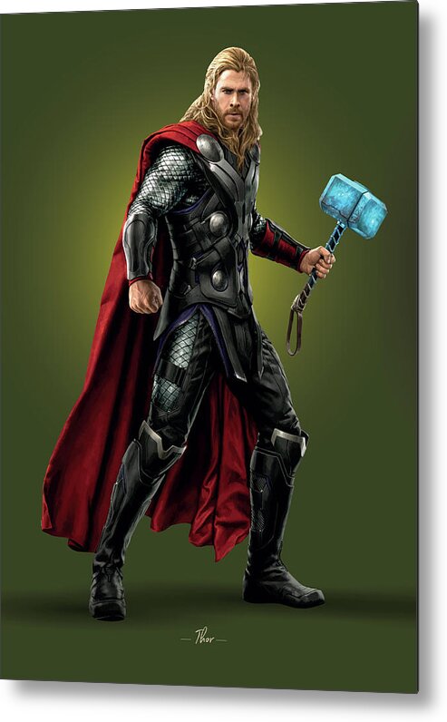 Thor Metal Print featuring the photograph Thor - Marvel by Samuel Whitton