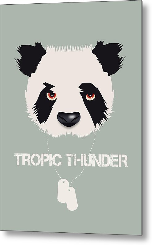 Movie Poster Metal Print featuring the digital art Tropic Thunder - Alternative Movie Poster by Movie Poster Boy